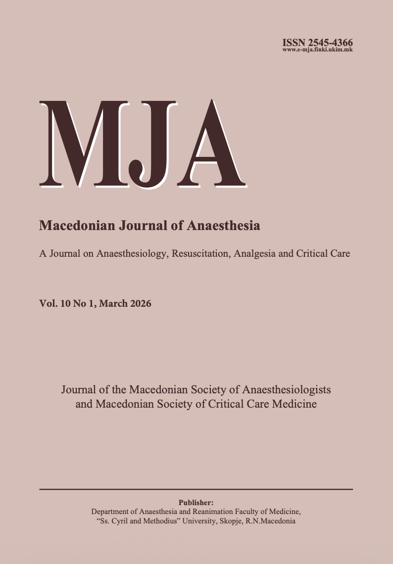 					View Vol. 10 No. 1 (2026): Vol. 10 No. 1 (2026): Macedonian Journal of Anaesthesia
				